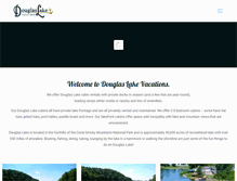 Tablet Screenshot of douglaslakevacations.com